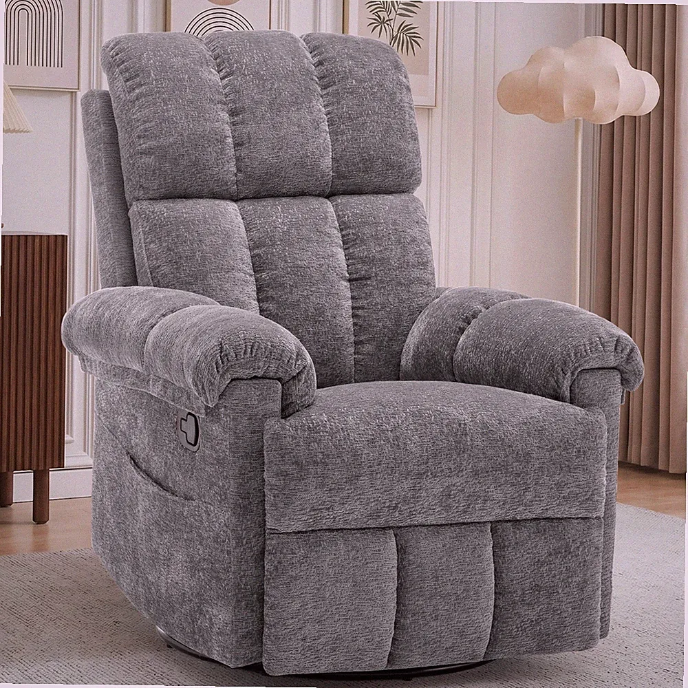 Korser Small Recliners Swivel Rocker Recliner Chair with Side Pockets