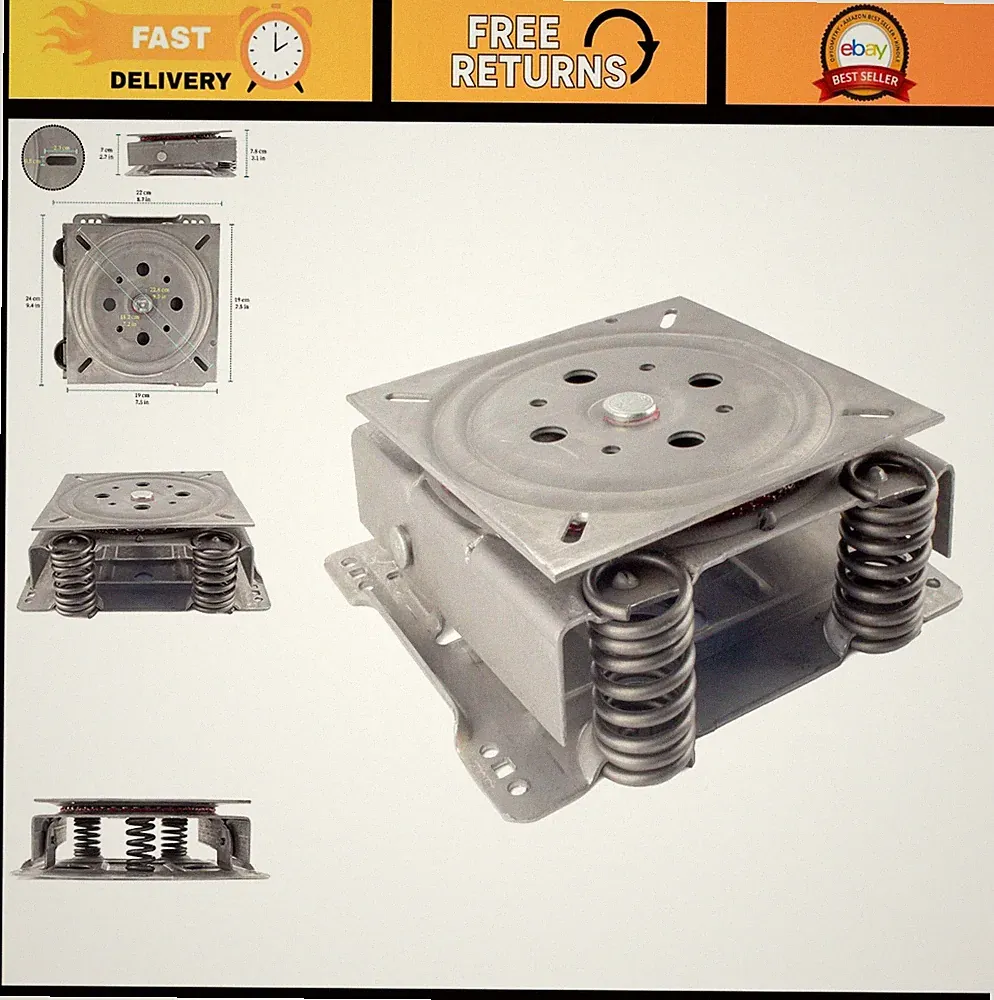 Swivel Rocker Plate Replacement Mechanism for Recliners & Chairs - Heavy Duty, E